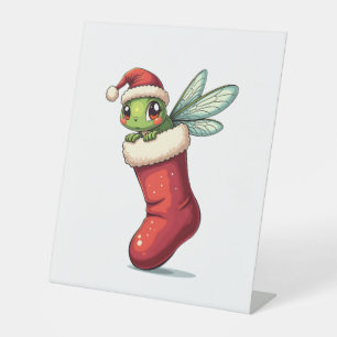 Stocking Stuffer Dragonfly Pedestal Sign