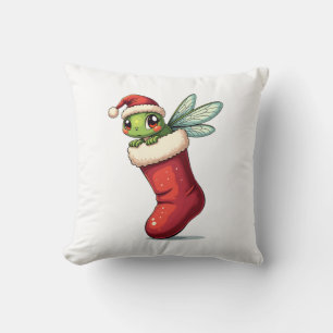 Stocking Stuffer Dragonfly Throw Pillow