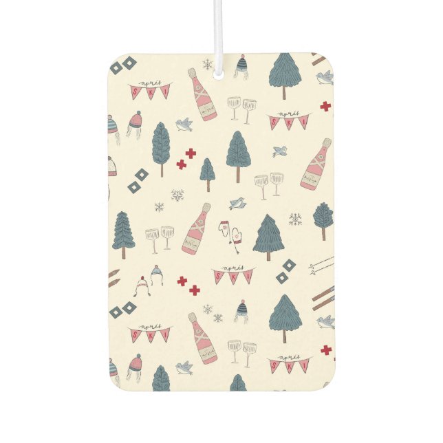 Stocking Stuffer Gift Idea for Ski Lover Air Freshener (Front)