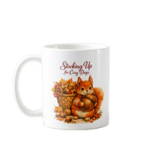 Stocking Up for Cozy Days Squirrel Mug – Autumn Wa