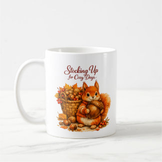 Stocking Up for Cozy Days Squirrel Mug – Autumn Wa