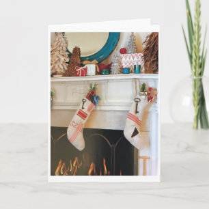 STOCKINGS ARE HUNG & TREE IS DECORATED CHRISTMAS CARD