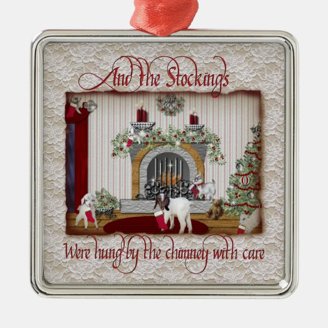 Stockings Hung Christmas Ornament (Front)