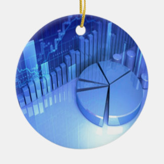 StockMarketChart Ceramic Ornament