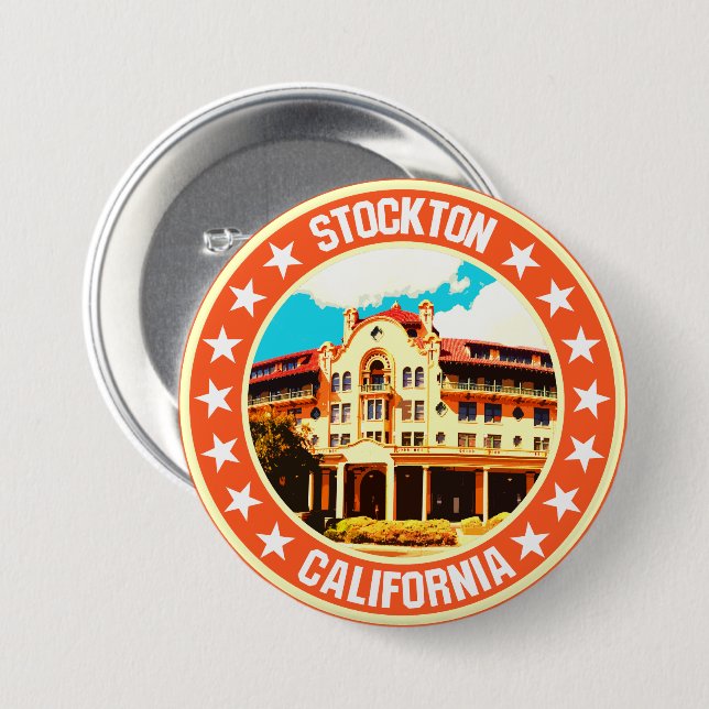 Stockton                                           3 inch round button (Front & Back)