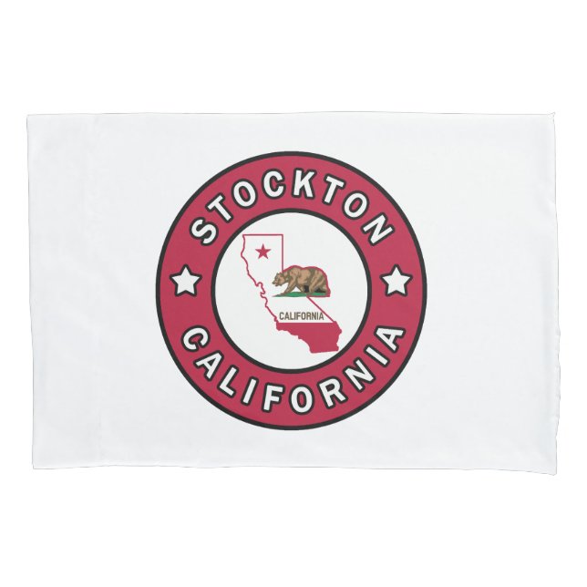 Stockton California Pillowcase (Front)
