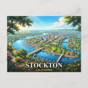 Stockton California Postcard