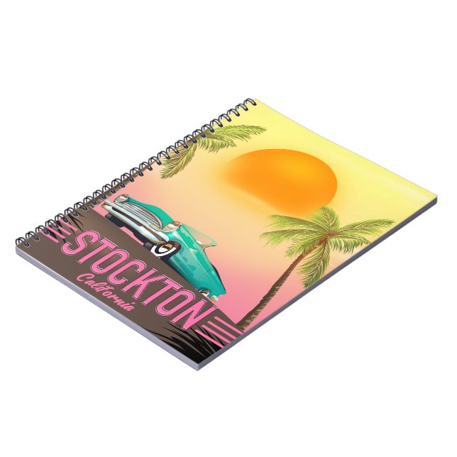 Stockton California USA Notebook (Left Side)