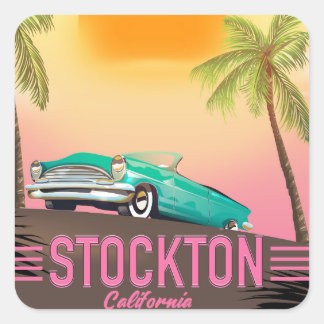 Stockton California USA Square Sticker