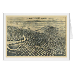 Stockton, carte panoramique de CA - 1895