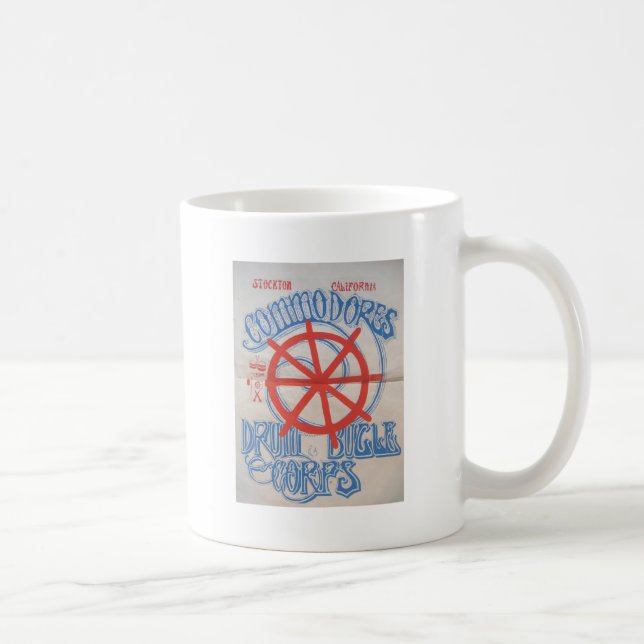 Stockton Commodores  Drum and Bugle Corps Poster Coffee Mug (Right)