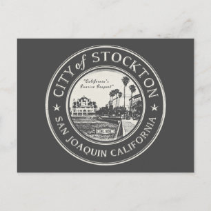 STOCKTON SAN JOAQUIN CALIFORNIA POSTCARD
