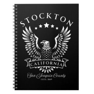 Stockton San Joaquin County California Vintage Notebook