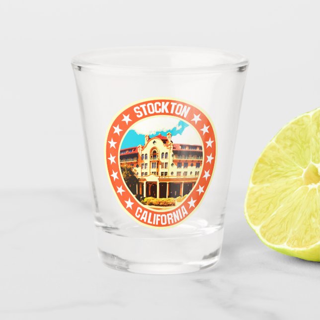 Stockton                                           shot glass (Front)