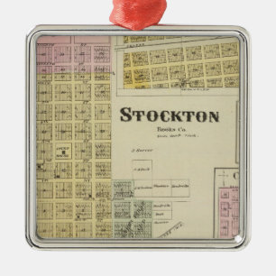 Stockton, Woodston, Rock Port, Clayton, Kansas Metal Ornament