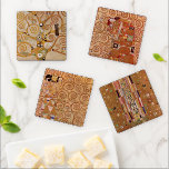 Stoclet Frieze Series by Gustav Klimt Coaster Set<br><div class="desc">The Stoclet Frieze is a series of Symbolism panels and Gustav Klimt's last great mural work. They were painted in the dining room of the Palais Stoclet in Brussels from 1905-1911. The panels of Klimt's frieze contain abstract motifs, stylized ones (Tree of Life) and figured ones (Fulfilment and Expectation). The...</div>