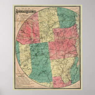 Stoddard Adirondacks 1883 Poster