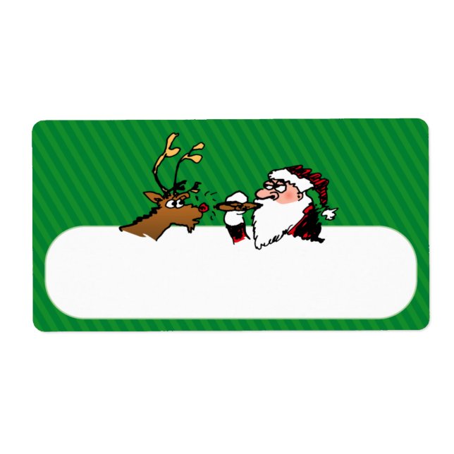 Stogie Lighting Santa Shipping Label (Front)