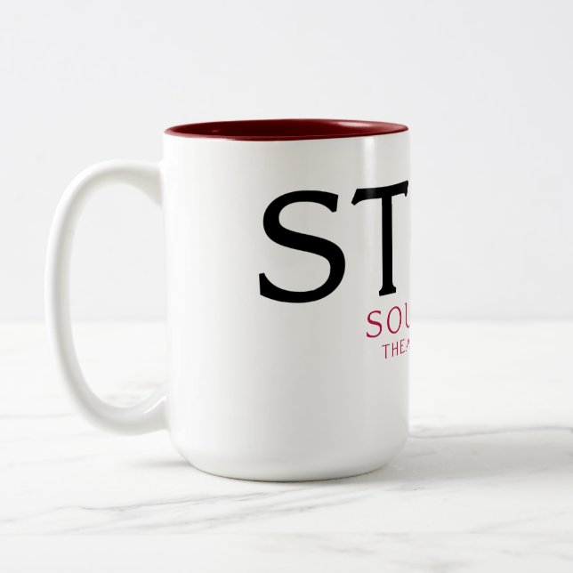 Stoic Coffee Mug with Southbank Logo (Left)