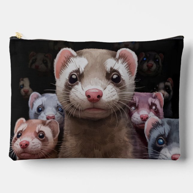 Stoic Ferrets Accessory Pouch Handbag (Front)