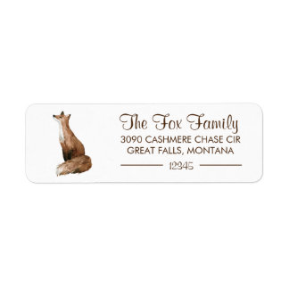 Stoic Fox Rustic Forest Adresse de retour