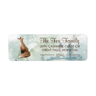 Stoic Fox Rustic Forest Adresse de retour