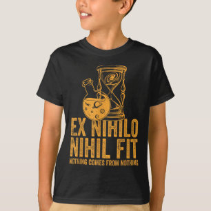 Stoic Gold With Translation Ex Nihilo Nihil Fit  T-Shirt