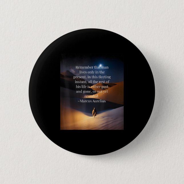 Stoic Meditations Quote  2 Inch Round Button (Front)