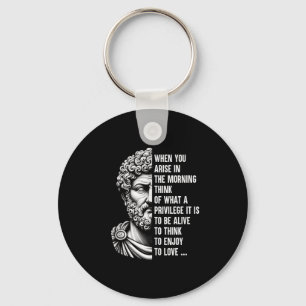 Stoic Philosopher Marcus Aurelius Shirt Motivation Keychain