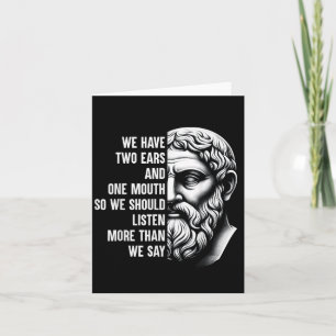Stoic Philosopher Zeno Of Citium Quote Motivationa Card