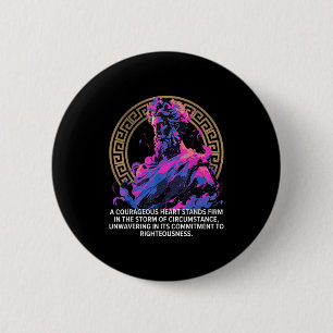 Stoic Philosophy Epic Old Greek Stoicism Inspirati 2 Inch Round Button