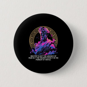 Stoic Philosophy Epic Old Inspirational Greek Stoi 2 Inch Round Button