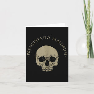 Stoic Philosophy Premeditatio Malorum Skull Stoici Card