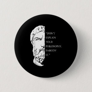 Stoic Philosophy Quote Design _ Epictetus Wisdom A 2 Inch Round Button