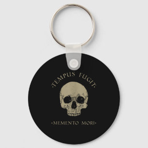 Stoic Philosophy Tempus Fugit Memento Mori Skull S Keychain