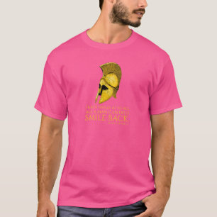 Stoic Quote  Death Smiles At Us All  Marcus Aureli T-Shirt