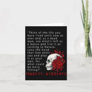 Stoic Quote Marcus Aurelius And Skull Stoicism Gif Card