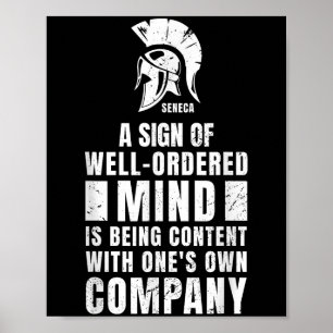 Stoic Quote Seneca Stoicism Philosophy Roman Philo Poster