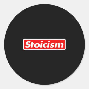 Stoic Shirt _ Stoicism Logo _ Philosophy Shirt Classic Round Sticker