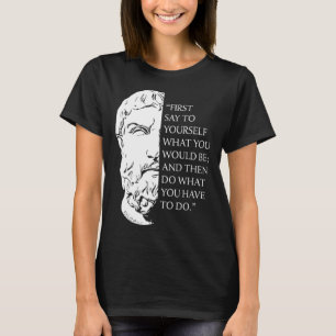 Stoicism Epictetus Stoic Philosophy Quote Visualiz T-Shirt