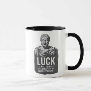 Stoicism Luck Is What Happens To You Mug