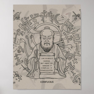 Stoicism Wall Art, Motivational Quote Poster