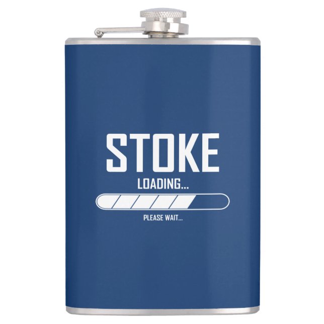 Stoke Loading Hip Flask (Front)