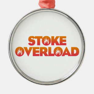 Stoke Overload Flames Metal Ornament