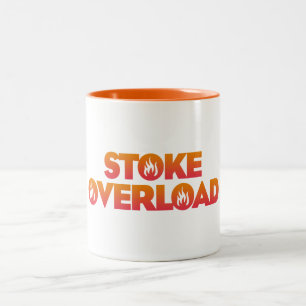 Stoke Overload Flames Two-Tone Coffee Mug