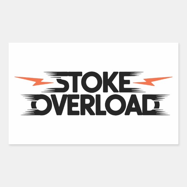 Stoke Overload Lightning Sticker (Front)