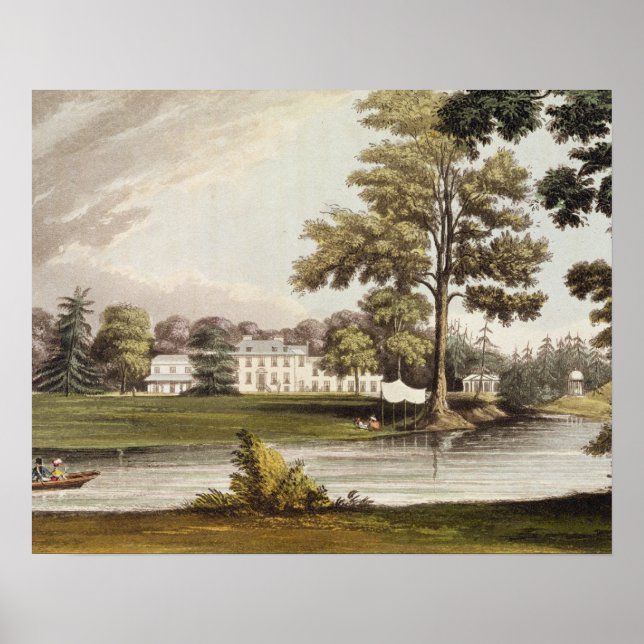 Stoke Place, from Ackermann's 'Repository of Arts' Poster (Front)