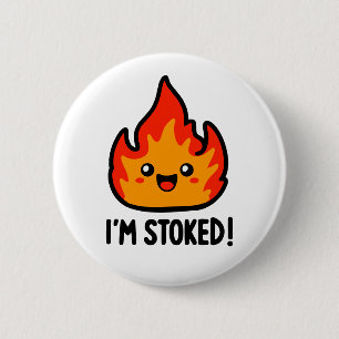 Stoked 2 Inch Round Button