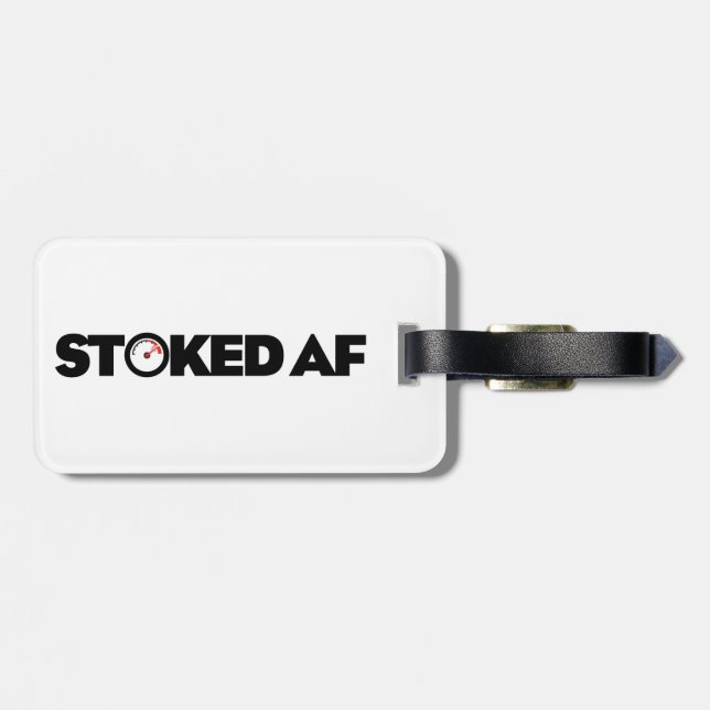Stoked AF Luggage Tag (Back Horizontal)