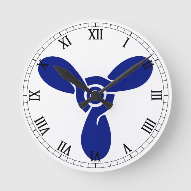 Stoker Badge Round Clock (Front)